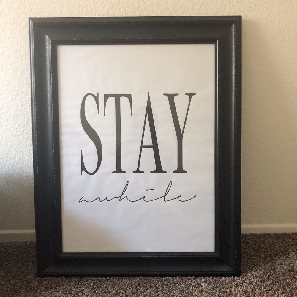 'Stay Awhile' Framed Print